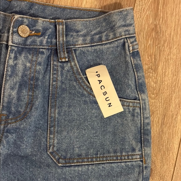 NWT PacSun Blue Flare Wide Leg Jeans small - Picture 5 of 10
